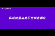 私域电商平台：开启专属购物新体验，畅享便捷与实惠